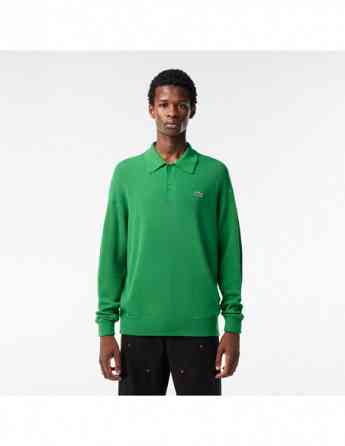 Lacoste - Mens Lacoste Relaxed fit Polo Shirt Collar Wool Sweater Тбилиси