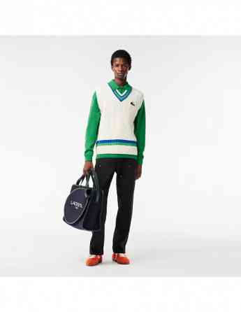 Lacoste - Mens Lacoste Relaxed fit Polo Shirt Collar Wool Sweater Тбилиси