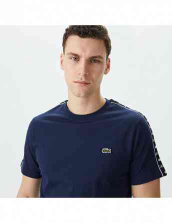 Lacoste - Cotton Jersey Logo Stripe T-shirt Тбилиси