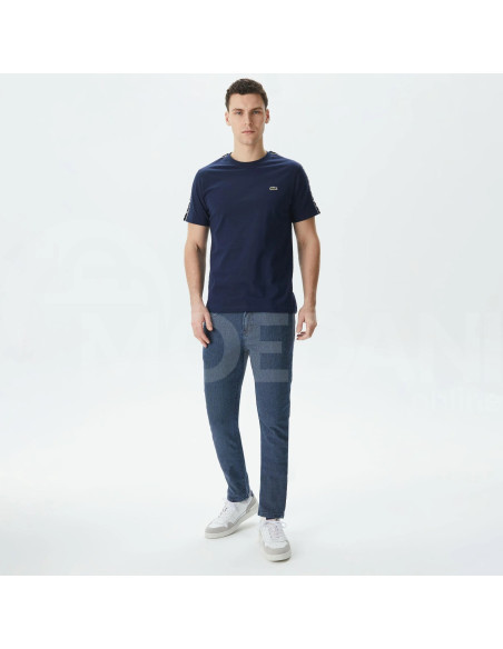 Lacoste - Cotton Jersey Logo Stripe T-shirt Тбилиси - изображение 4