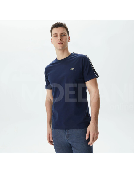 Lacoste - Cotton Jersey Logo Stripe T-shirt Тбилиси - изображение 1