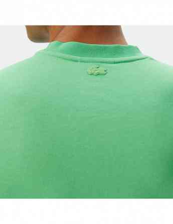 Lacoste - Lacoste Men's Slim Fit Crew Neck Printed Green T-Shirt Тбилиси