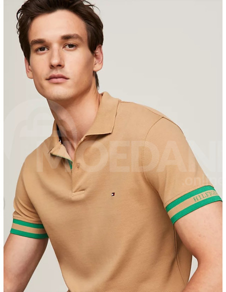 Tommy Hilfiger - MONOTYPE CUFF SLIM FIT POLO Тбилиси - изображение 4