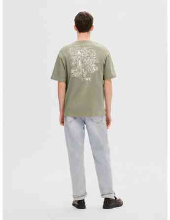 SELECTED HOMME - SLHLOOSEGIB PRINT SS O-NECK TEE Tbilisi