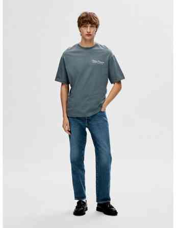 SELECTED HOMME - SLHLOOSEGIB PRINT SS O-NECK TEE Tbilisi