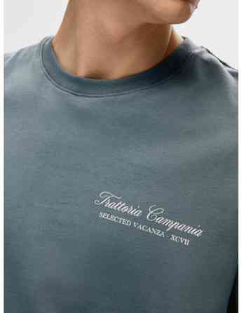 SELECTED HOMME - SLHLOOSEGIB PRINT SS O-NECK TEE Tbilisi