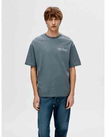 SELECTED HOMME - SLHLOOSEGIB PRINT SS O-NECK TEE Tbilisi