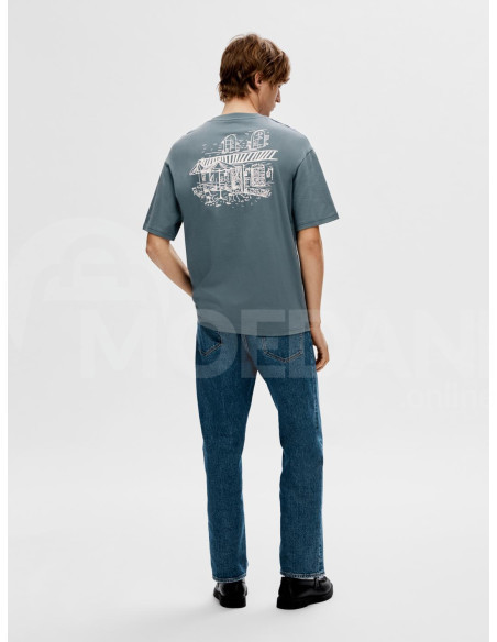 SELECTED HOMME - SLHLOOSEGIB PRINT SS O-NECK TEE Tbilisi - photo 2