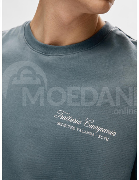 SELECTED HOMME - SLHLOOSEGIB PRINT SS O-NECK TEE Tbilisi - photo 5