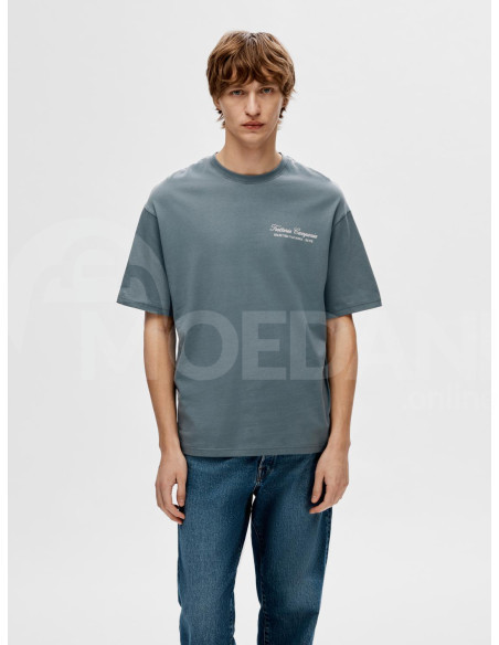 SELECTED HOMME - SLHLOOSEGIB PRINT SS O-NECK TEE Tbilisi - photo 1