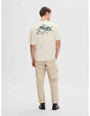 SELECTED HOMME - SLHLOOSEGIB PRINT SS O-NECK TEE Tbilisi
