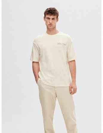SELECTED HOMME - SLHLOOSEGIB PRINT SS O-NECK TEE Tbilisi