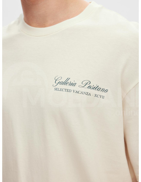 SELECTED HOMME - SLHLOOSEGIB PRINT SS O-NECK TEE Тбилиси - изображение 3