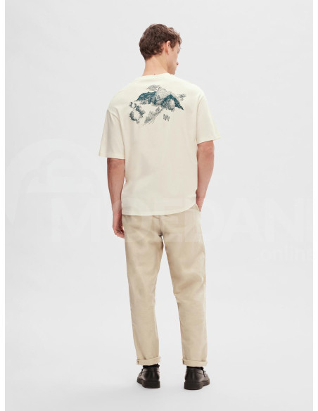 SELECTED HOMME - SLHLOOSEGIB PRINT SS O-NECK TEE Тбилиси - изображение 2