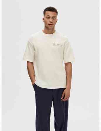 SELECTED HOMME - SLHLOOSEGIB PRINT SS O-NECK TEE Tbilisi