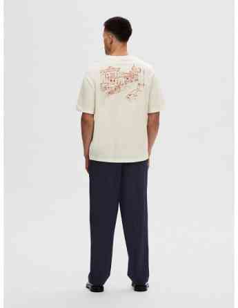SELECTED HOMME - SLHLOOSEGIB PRINT SS O-NECK TEE Tbilisi