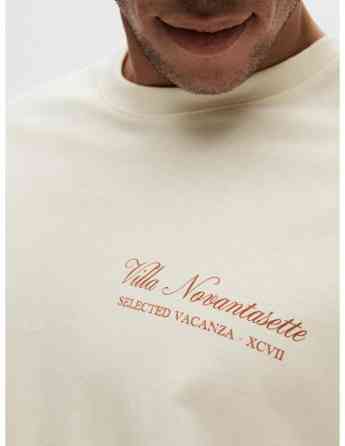 SELECTED HOMME - SLHLOOSEGIB PRINT SS O-NECK TEE Tbilisi