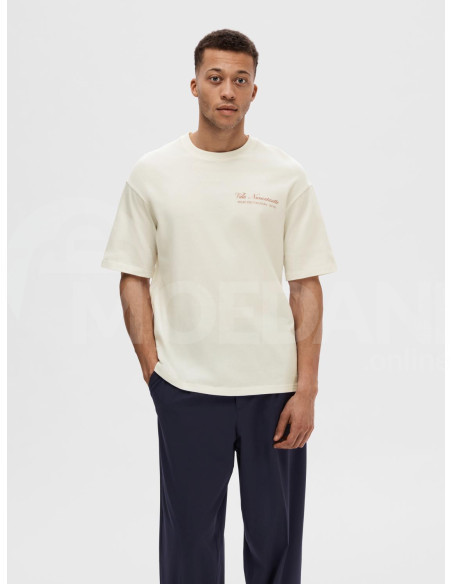 SELECTED HOMME - SLHLOOSEGIB PRINT SS O-NECK TEE Tbilisi - photo 1