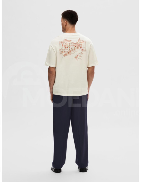 SELECTED HOMME - SLHLOOSEGIB PRINT SS O-NECK TEE Tbilisi - photo 2