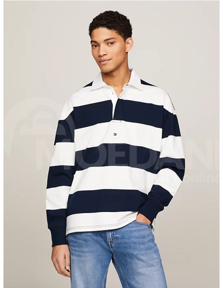 Tommy Jeans - TJM RLX LINEAR STRIPES RUGBY Тбилиси - изображение 3