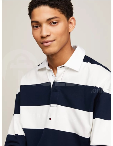 Tommy Jeans - TJM RLX LINEAR STRIPES RUGBY Тбилиси - изображение 4