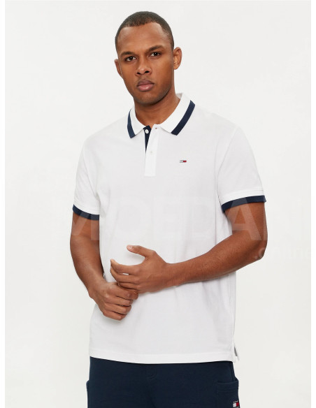 Tommy Jeans - TJM REG SOLID TIPPED POLO Тбилиси - изображение 1