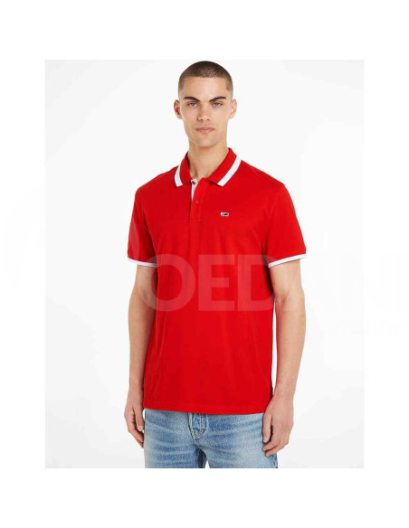 Tommy Jeans - TJM REG SOLID TIPPED POLO Тбилиси - изображение 1