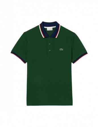 Lacoste - Regular Fit Stretch Cotton Pique Contrast Collar Polo Shirt Тбилиси