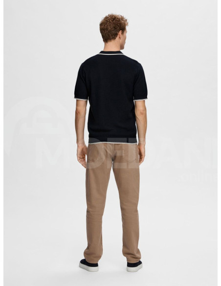 SELECTED HOMME - SLHARLO SS KNIT OPEN POLO Тбилиси - изображение 2