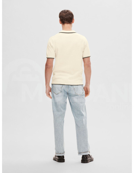SELECTED HOMME - SLHARLO SS KNIT OPEN POLO Тбилиси - изображение 2
