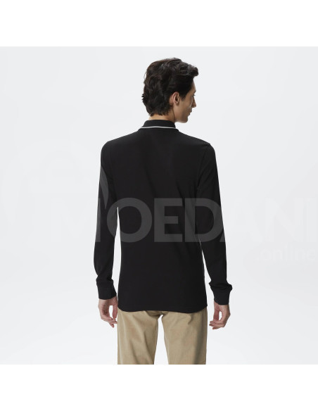 Lacoste - Lacoste Men's Slim Fit Long Sleeve Black Polo Тбилиси - изображение 2