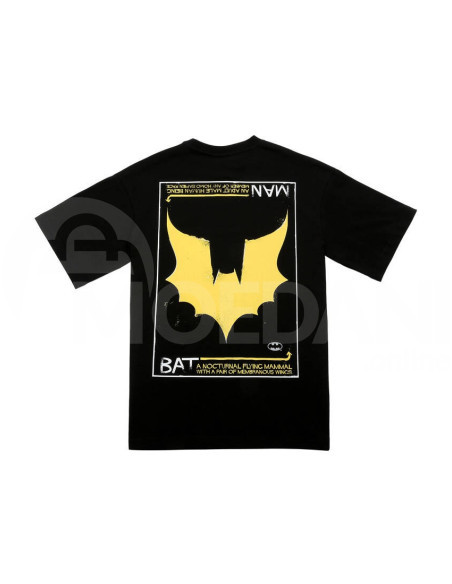 Dogo - Unisex Vegan Black T-Shirt - Warner Bros Batman Black and Yellow Design Tbilisi - photo 1