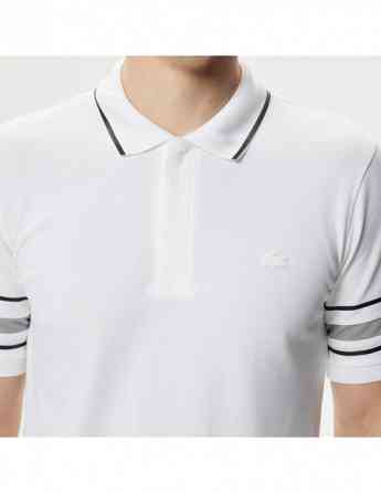 Lacoste - Lacoste Active Mens Slim Fit Printed White Polo Tbilisi