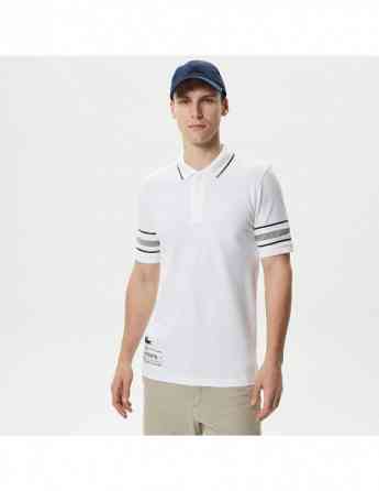 Lacoste - Lacoste Active Mens Slim Fit Printed White Polo Tbilisi