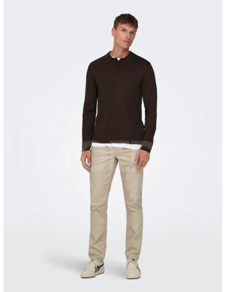 ONLY & SONS - ONSWYLER LIFE REG 14 LS POLO KNIT NOOS თბილისი - photo 3