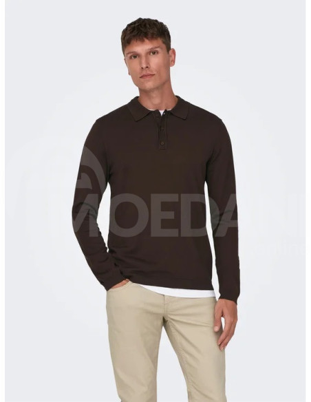 ONLY & SONS - ONSWYLER LIFE REG 14 LS POLO KNIT NOOS თბილისი - photo 1