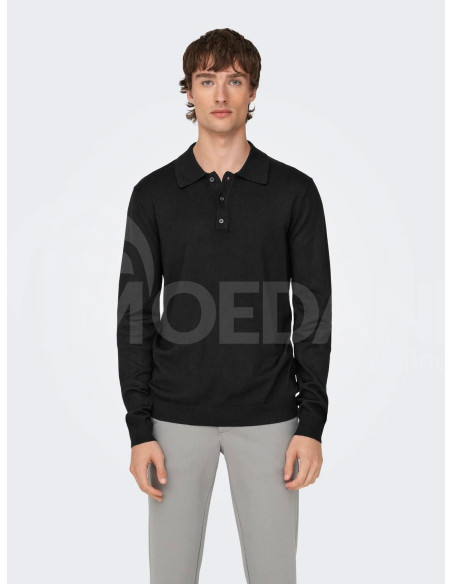 ONLY & SONS - ONSWYLER LIFE REG 14 LS POLO KNIT NOOS თბილისი - photo 1
