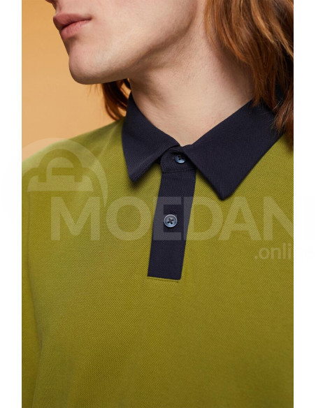 ESPRIT - Cotton pique polo shirt Тбилиси - изображение 5