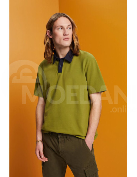 ESPRIT - Cotton pique polo shirt Тбилиси - изображение 1