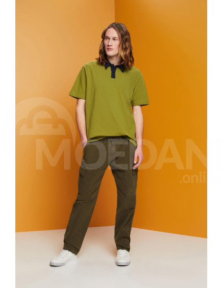 ESPRIT - Cotton pique polo shirt Тбилиси - изображение 4
