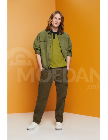 ESPRIT - Cotton pique polo shirt Тбилиси - изображение 3