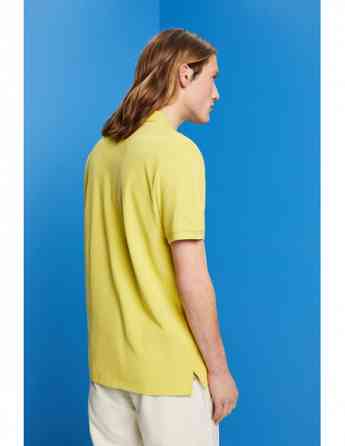 ESPRIT - Stone-washed cotton pique polo shirt Tbilisi