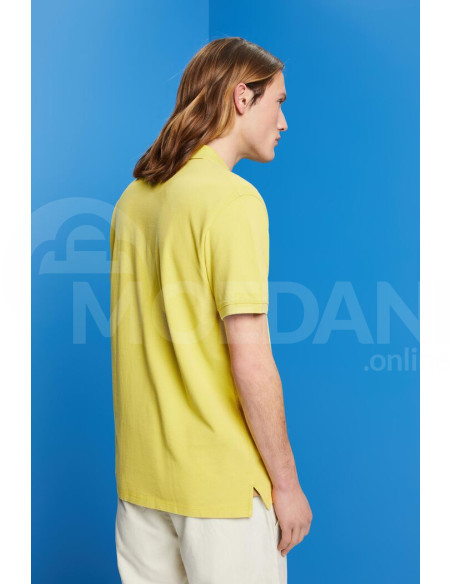 ESPRIT - Stone-washed cotton pique polo shirt თბილისი - photo 2