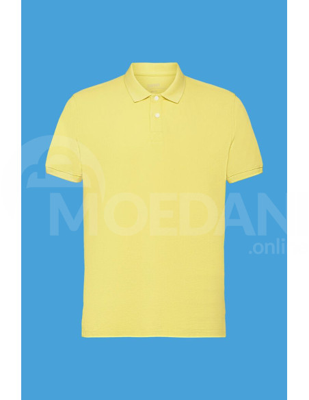 ESPRIT - Stone-washed cotton pique polo shirt თბილისი - photo 7