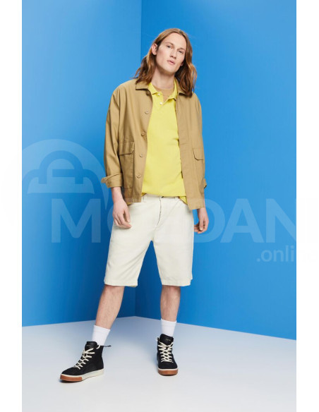 ESPRIT - Stone-washed cotton pique polo shirt თბილისი - photo 3