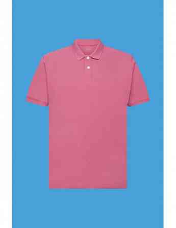 ESPRIT - Stone-washed cotton pique polo shirt Tbilisi