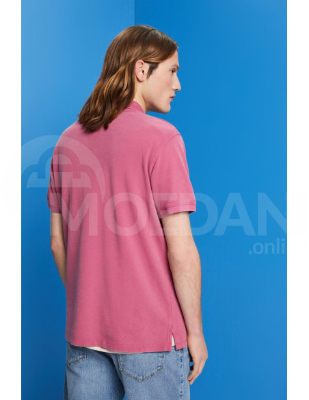 ESPRIT - Stone-washed cotton pique polo shirt თბილისი - photo 2