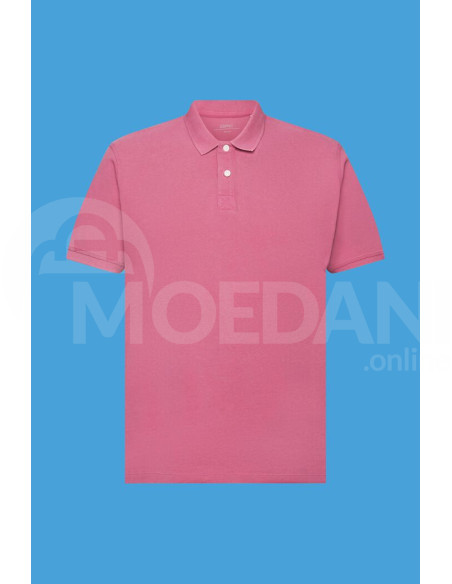 ESPRIT - Stone-washed cotton pique polo shirt თბილისი - photo 6