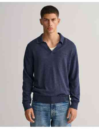 Gant - Cotton Linen Polo Sweater Tbilisi
