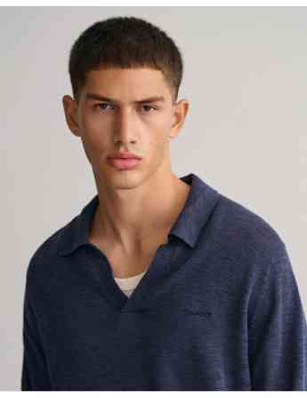Gant - Cotton Linen Polo Sweater Tbilisi